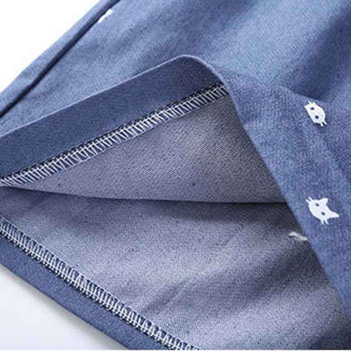 New Summer High Waist Shorts With Cats Pattern