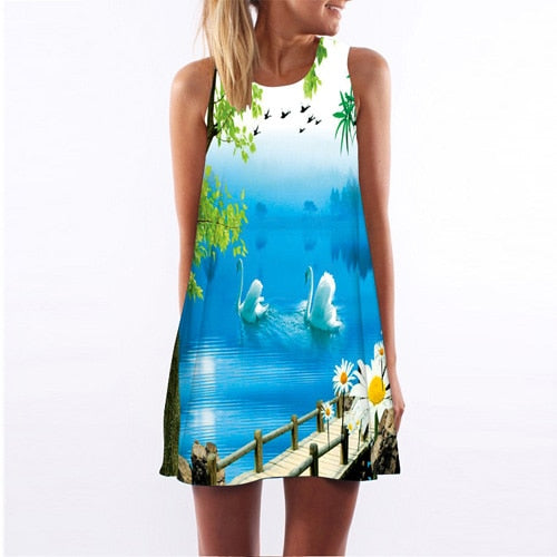 Sleeveless Boho Beach Dress