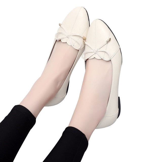 Genuine Leather Casual Flats