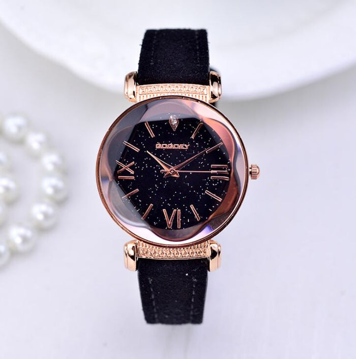 Rose Gold Leather Watches