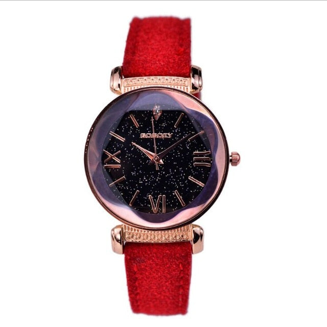 Rose Gold Leather Watches