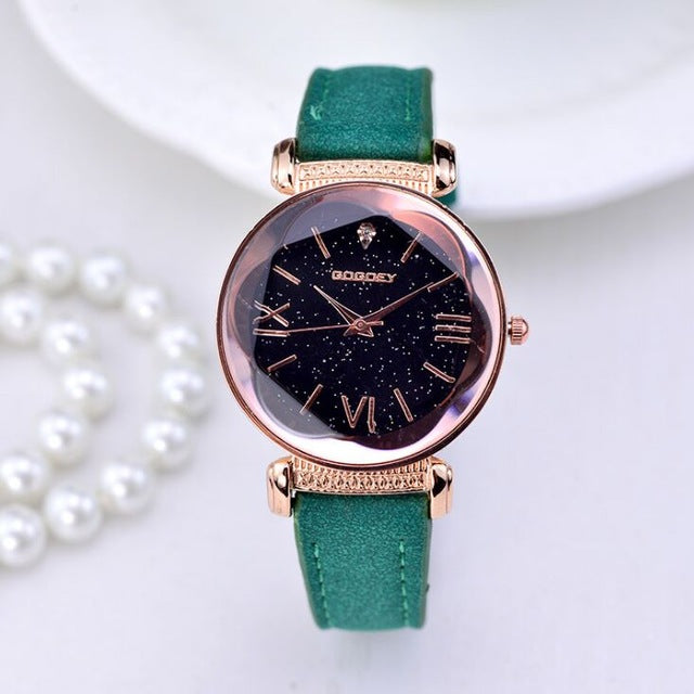 Rose Gold Leather Watches