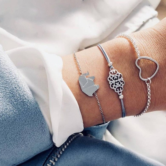 Mix Crystal Marble Charm Bracelets