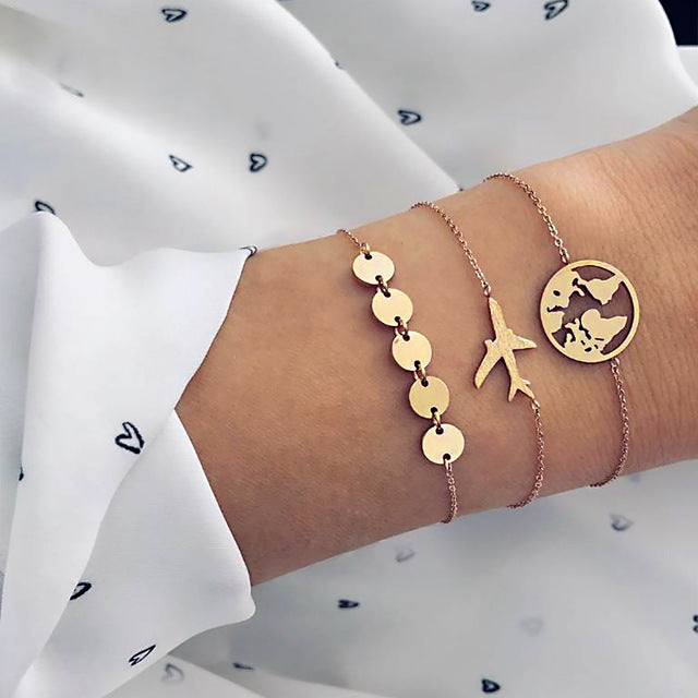 Mix Crystal Marble Charm Bracelets