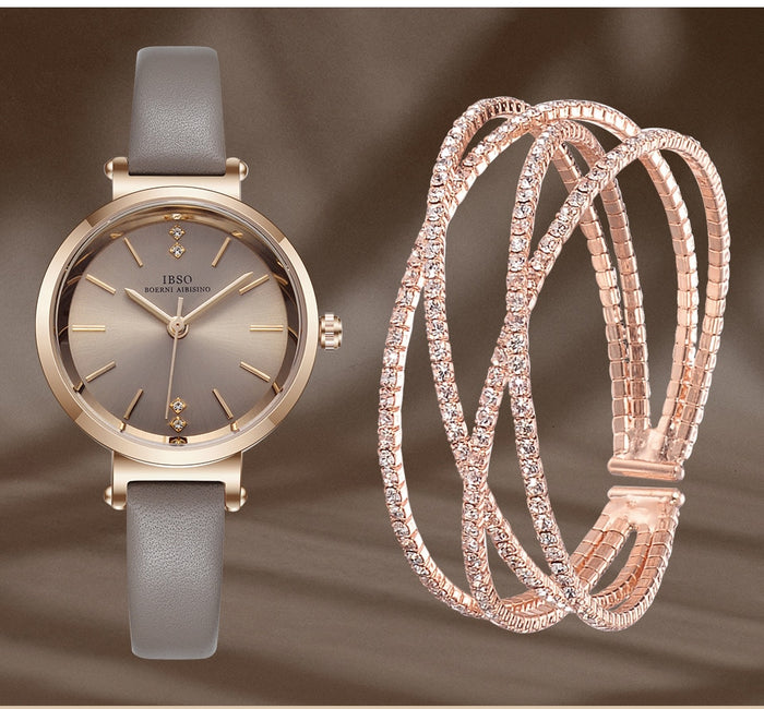 Crystal Bracelet Watches Set